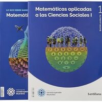 Matemáticas aplicada a las ciencias sociales 1º Bachillerato Construyendo mundos. Mediterránea  (Castellano)